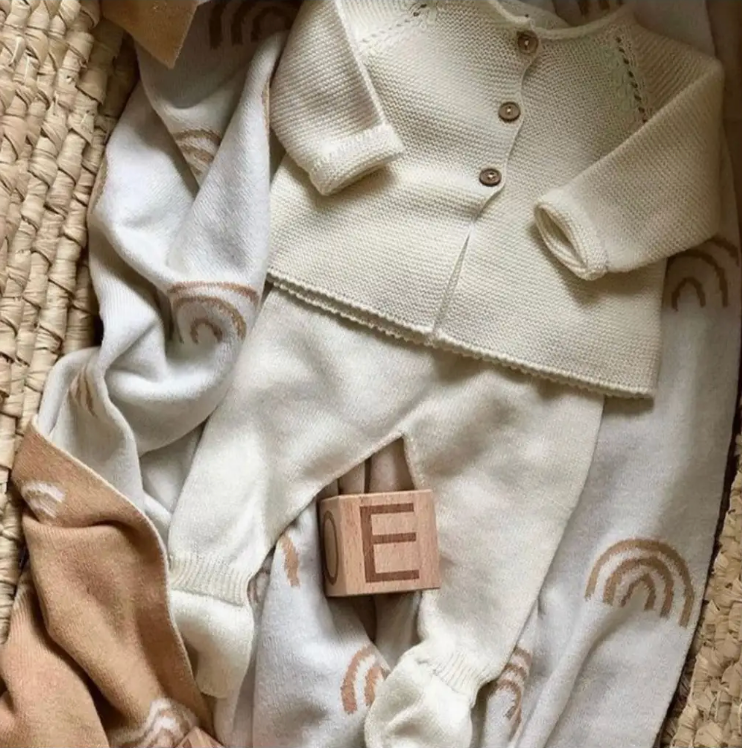 Newborn 100% Organic Cotton 2 Piece Set