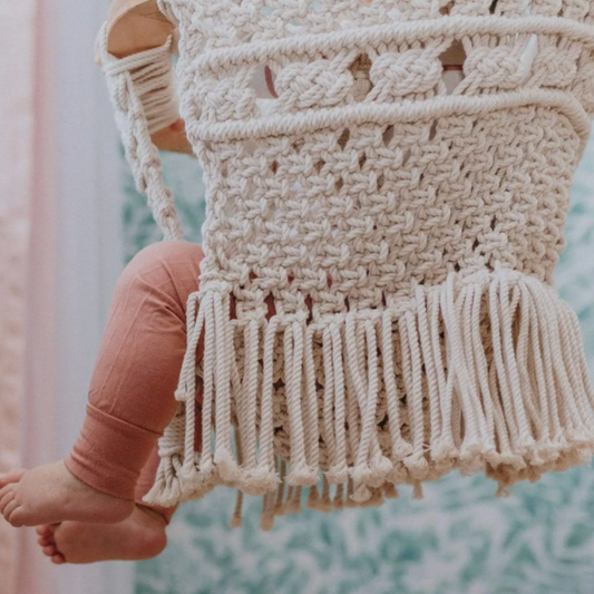 Organic Baby Macrame Swing