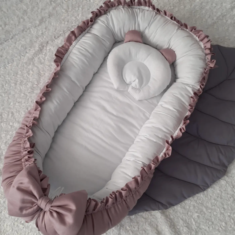 100% Cotton Bow Babynest.