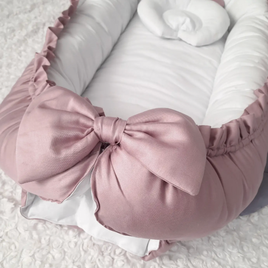 100% Cotton Bow Babynest.