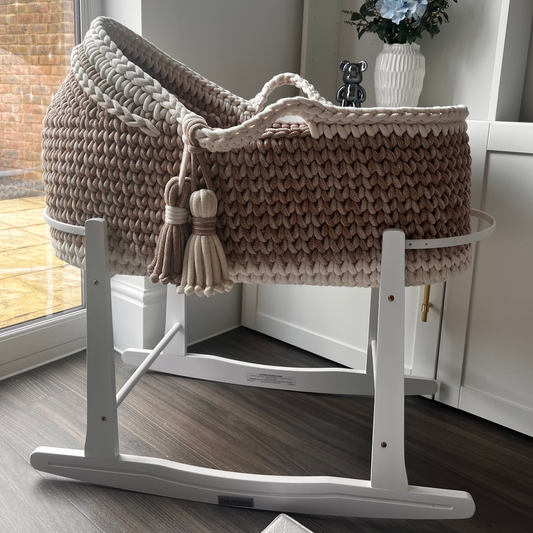 Hooded Crochet Moses Basket