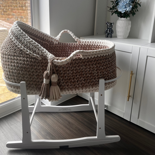 Hooded Crochet Moses Basket