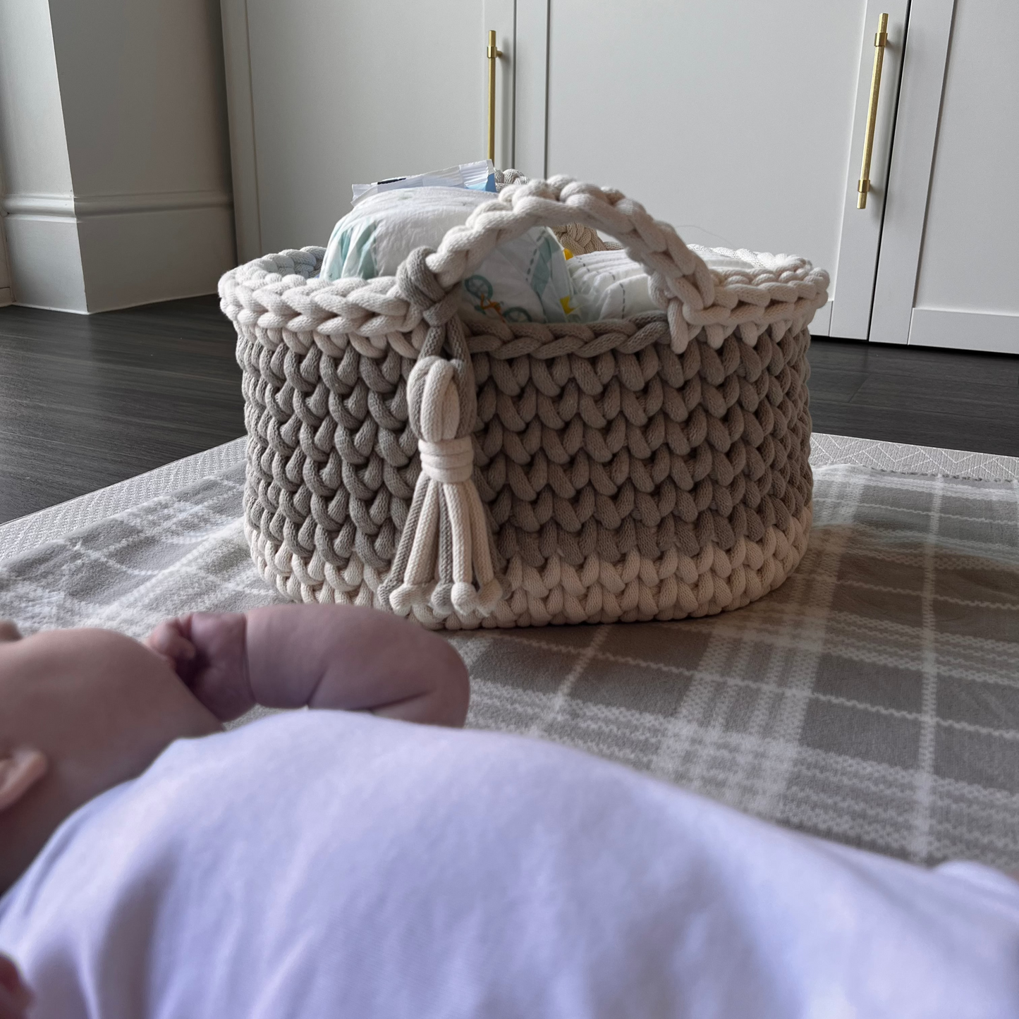 Crochet Nappy Caddy